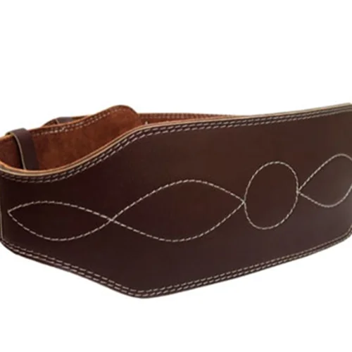 کمربند چرم پهن 8 سانتی بایر