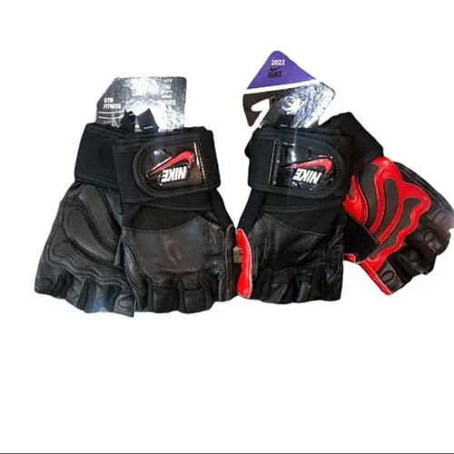 دستکش بدنسازی نایک چرم اعلا