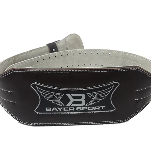 کمربند بدنسازی چرم 6سانت بایر